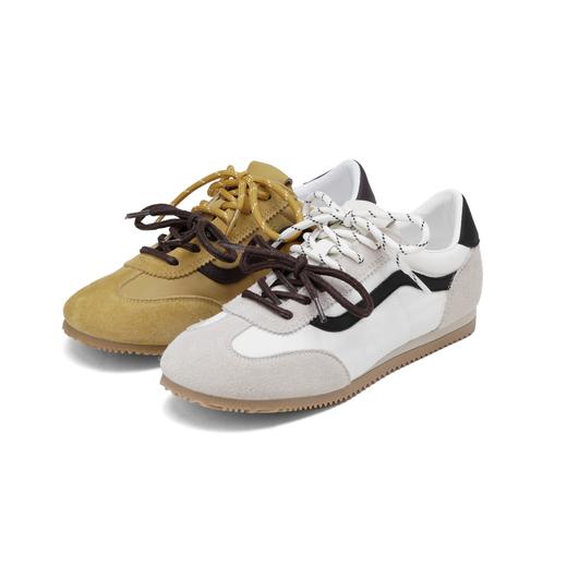 西村名物2025年春季新款小圆头低平跟系带休闲单鞋X25AM14651 商品图0