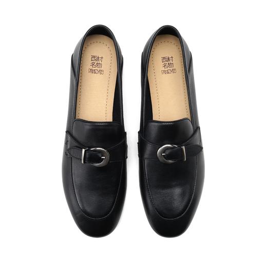 西村名物2025年春季新款小圆头低平跟舒适乐福鞋深口单鞋X25AM15171 商品图7