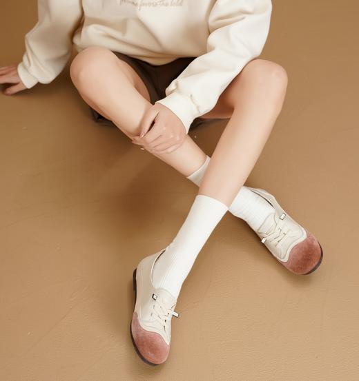 西村名物2025年春季新款小圆头低平跟舒适单鞋X25AM14311 商品图1