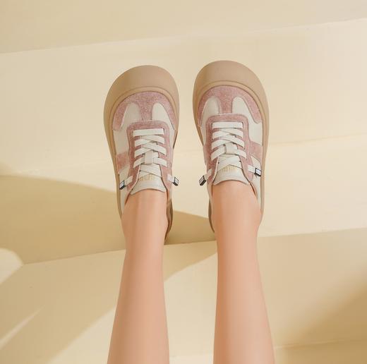 西村名物2025年春季新款超轻厚底防滑舒适透气休闲鞋平底阿甘鞋X25AM15441 商品图2