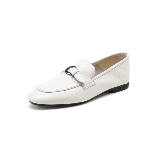 西村名物2025年春季新款小圆头低平跟舒适乐福鞋深口单鞋X25AM15171 商品图1