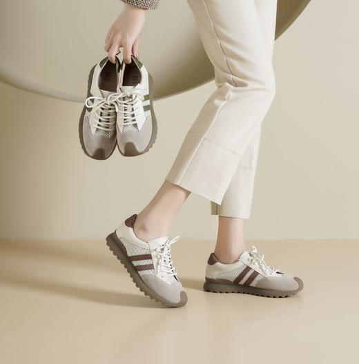 西村名物2025年春季新款超轻防滑大底舒适休闲鞋阿甘鞋X25AM14681 商品图4