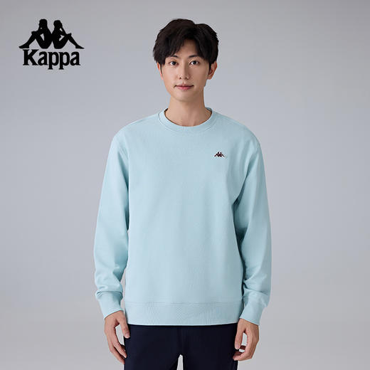 Kappa卡帕背靠背男针织套头衫2025新款运动长袖卫衣纯棉休闲上衣K0F12WT30 商品图3