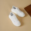 西村名物2025年春季新款超轻厚底系带舒适小白鞋X25AM14191 商品缩略图4