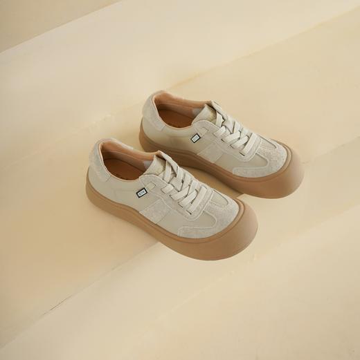 西村名物2025年春季新款超轻厚底防滑舒适透气休闲鞋平底阿甘鞋X25AM15441 商品图5