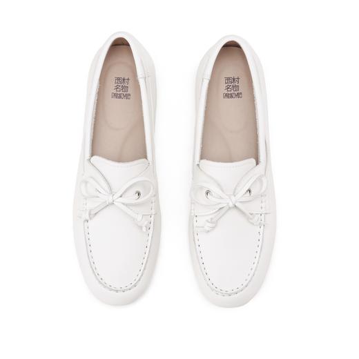 西村名物2025年春季新款小圆头低平跟蝴蝶结饰扣舒适单鞋X25AM14471 商品图6