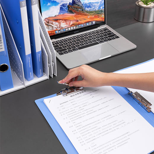 得力文件夹商务A4双夹商务办公双夹式5302ES资料夹整理收纳夹/个 商品图2