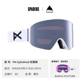 22/25ANON雪镜LB M4 CYLINDRICAL WHITE/PRCV SUN ONYX