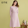 EITIE爱特爱气质优雅小香风粉色收腰假两件a字连衣裙春季新款A2507521 商品缩略图0