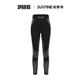 25/26SURPINE复合聚热导湿功能衣 女裤子 黑金 无惧系列