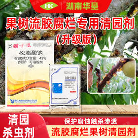 果树流胶溃疡腐烂清园松脂酸钠果园茶园清园专用
