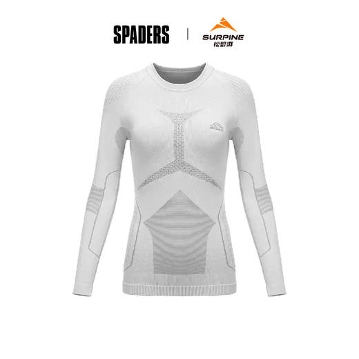 25/26SURPINE保暖透气功能衣 女上衣 浅灰 商品图0