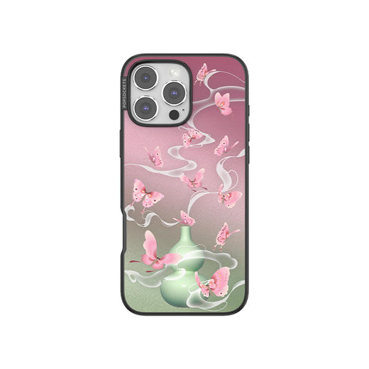 【灵蛇之珠】云雾福禄 POPCASE手机壳 MagSafe Popcase磁吸款 镜面壳 粉色 动物 国风 iPhone 16/15/14 商品图2