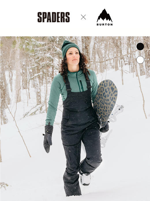 25/26BURTON雪服W AVALON BIB TRUE BLACK 商品图2
