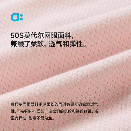 【粉丝专属】allblu幼岚【莫代尔网眼内裤】儿童内裤三角裤25春夏新款女童短裤 商品图3