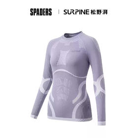 25/26SURPINE美丽诺羊毛功能衣 女上衣 紫白