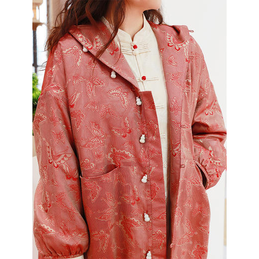 【抖音专属】新中式棉服（24802217胭脂虫奢定款） 商品图3