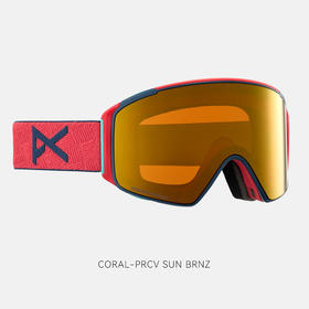 23/24ANON雪镜LB M4S CYLINDRICAL CORAL/PRCV SUN BRNZ