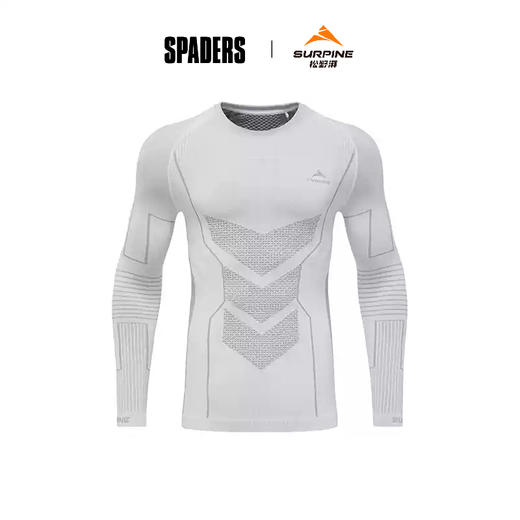 25/26SURPINE保暖透气功能衣 男上衣 浅灰 逆寒系列 商品图0
