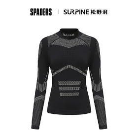 25/26SURPINE复合聚热导湿功能衣 女上衣 黑金