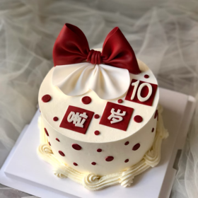 【周岁蝴蝶结】翻糖儿童蛋糕