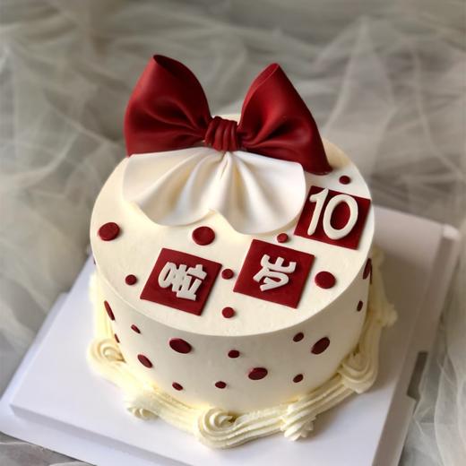 【周岁蝴蝶结】翻糖儿童蛋糕 商品图0