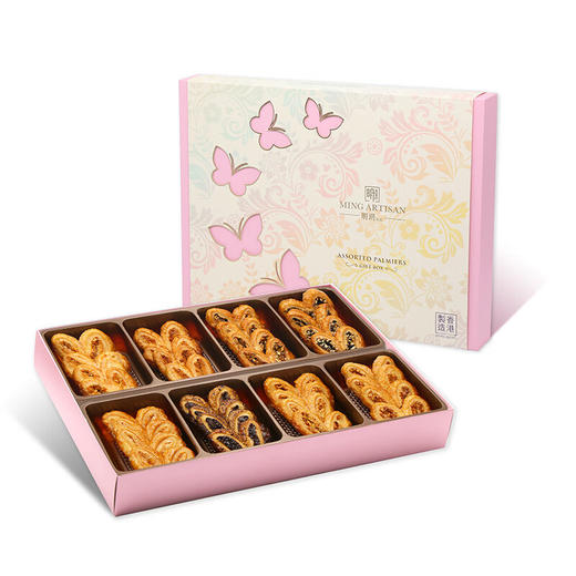 明玥皇廷礼盒装精选蝴蝶酥176g/051088 酥香松脆甜而不腻 商品图0
