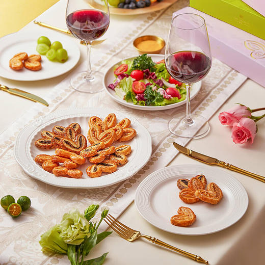 明玥皇廷礼盒装精选蝴蝶酥176g/051088 酥香松脆甜而不腻 商品图1