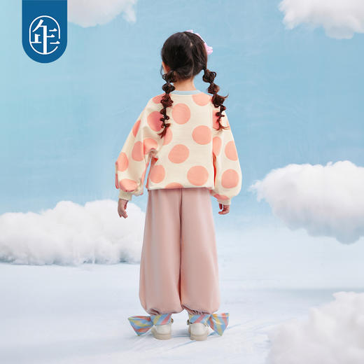 年衣童装女童卫衣2025年春季新款女孩衣服女大童甜美波点休闲上衣甜蜜闪耀卫衣 商品图4