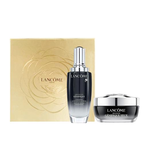 兰蔻小黑瓶眼面修护礼盒（小黑瓶精华100ml+发光眼霜15ml/粉水400ml）淡化黑眼圈细纹焕亮套装 商品图7