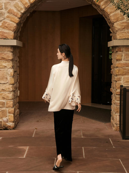 盛唐牡丹|空谷幽兰重缎真丝手绣外套 商品图11