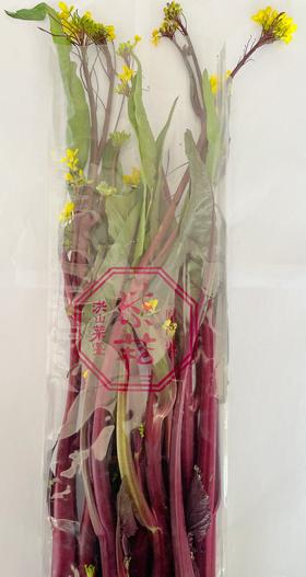 【下架】【助农】江城百臻紫菘洪山菜苔500g