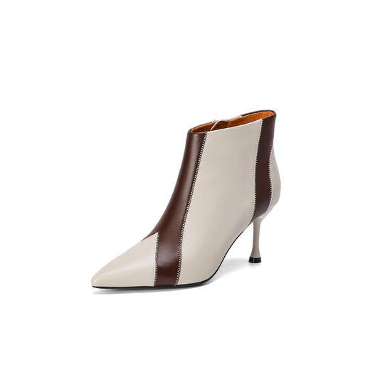 西村名物冬季新款超轻细高跟优雅舒适切尔西靴TT22DS44861 商品图3