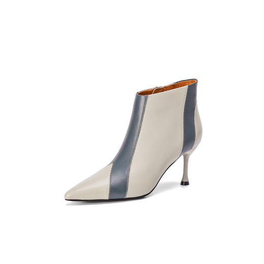 西村名物冬季新款超轻细高跟优雅舒适切尔西靴TT22DS44861 商品图4