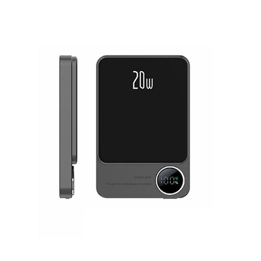 严选充电宝【超薄强磁吸双向无线快充】深灰无线有线二合一移动电源20w快充便携10000毫安 商品图1