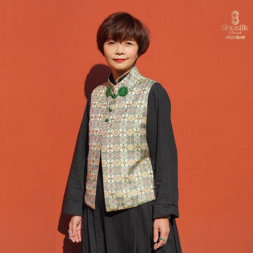 25BWMJ9201葵花八达运蜀锦背心JW1316-2  商品图2