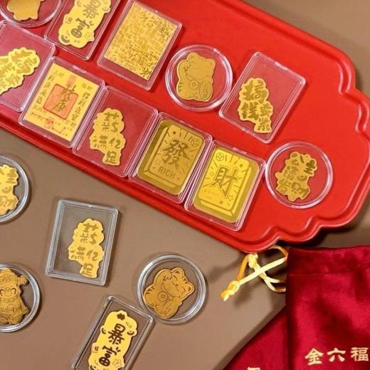 【金六福吉祥 足金手机贴】新年添彩头 金光闪闪 好运拉满 足金含量2mg（72h发货）（2.12-2.24停发） 商品图4