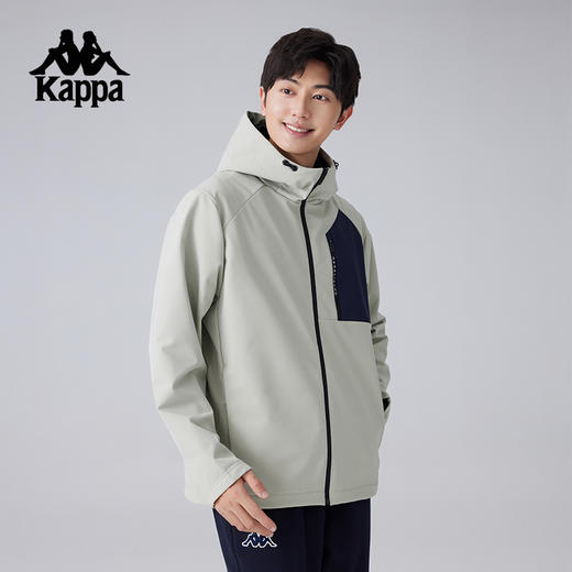 Kappa卡帕背靠背运动外套男新款户外连帽防风防泼水夹克休闲上衣K0F12FJ41 商品图2