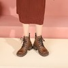 西村名物冬季新款超轻防滑厚底增高系带马丁靴T22DS44981 商品缩略图1