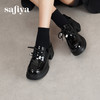 预售12天| Safiya/索菲娅2025复古圆头增高粗跟英伦风厚底系带JK乐福鞋 SFD1112132/SFD3112132 商品缩略图0