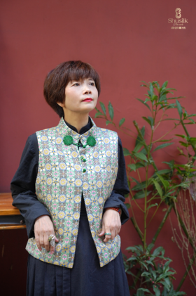 25BWMJ9201葵花八达运蜀锦背心JW1316-2