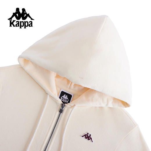 Kappa卡帕背靠背运动外套女2025新款纯棉连帽夹克针织开衫上衣潮K0F22MK30 商品图3