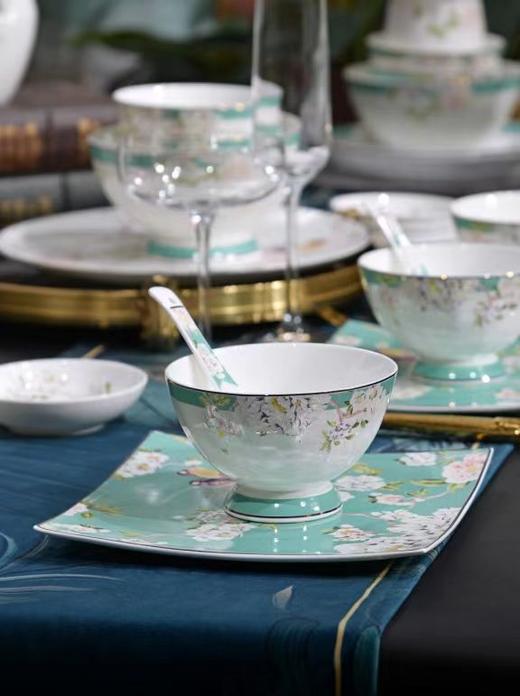 品物攸宜芬芳馥郁48头10人份骨质瓷餐具 商品图2