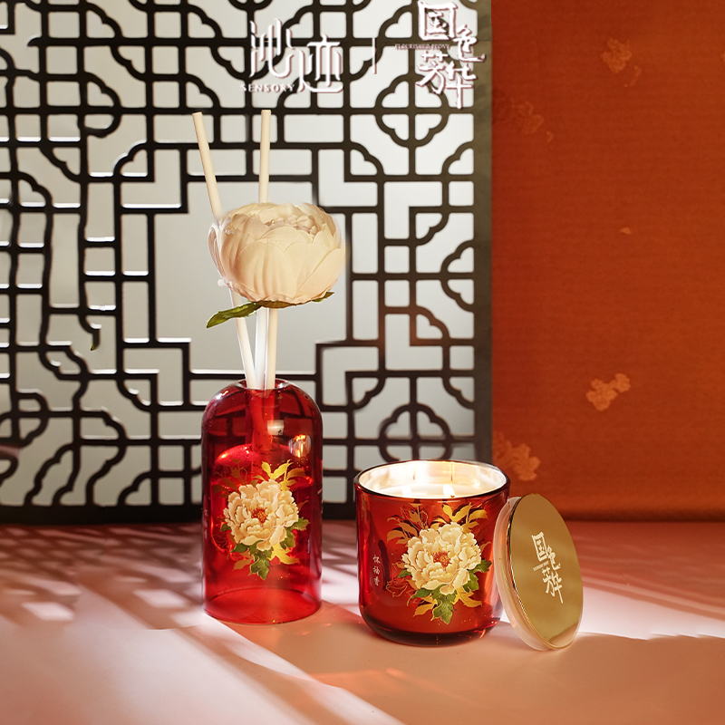 沁迹X国色芳华联名香薰礼盒花卉系列