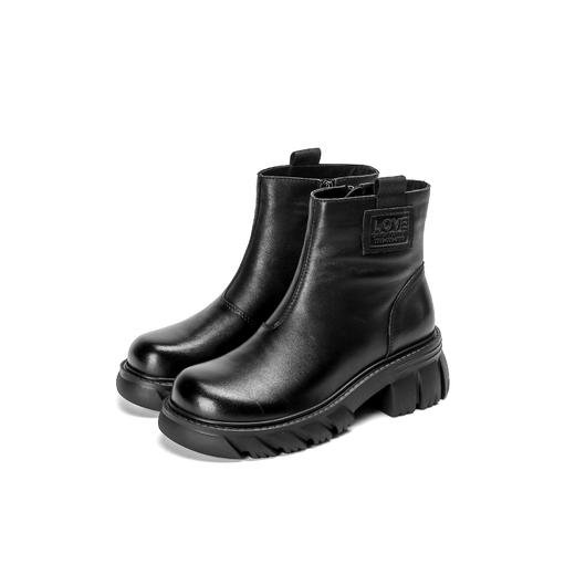 西村名物冬季新款超轻厚底增高防滑舒适切尔西靴T22DS44971 商品图2