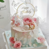 【簇拥花园】蝴蝶鲜花女生蛋糕 商品缩略图0