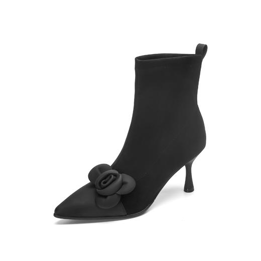 西村名物冬季新款超轻细高高舒适优雅切尔西靴T22DS43981 商品图5