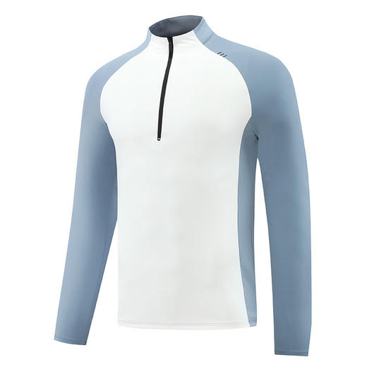 跃牌【PF系列】2025新款户外运动t恤男立领登山徒步运动休闲内搭CXM24705 商品图3