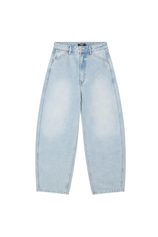 oneup浅蓝洗水牛仔香蕉裤（男女同款） 商品图5