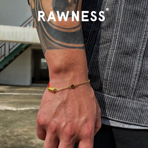 Rawness/契健 金砖红绳手链 男生手绳情侣转运本命年红绳送女友手饰新年礼物 商品图3